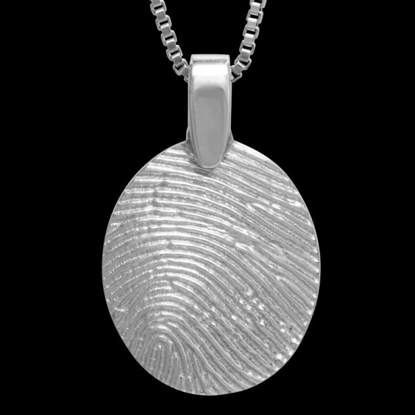 .Small Silver Pendant with Chain (#12)