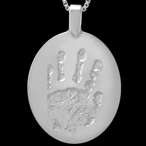Large Silver Pendant with Chain [Child] (#12L)