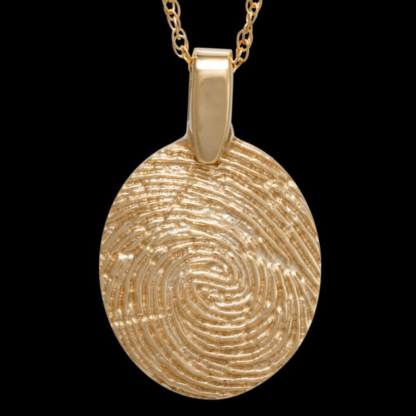 .Small Gold Pendant with Chain (#22)