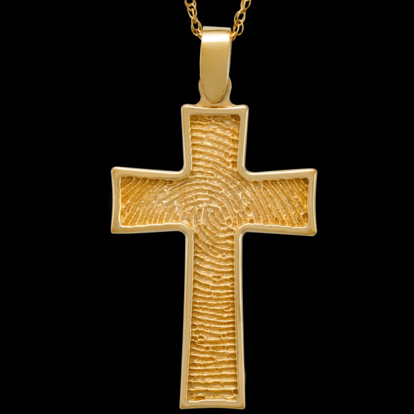 Gold Cross Pendant with Chain (#252)