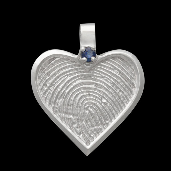 Silver Heart with Birthstone (#43)