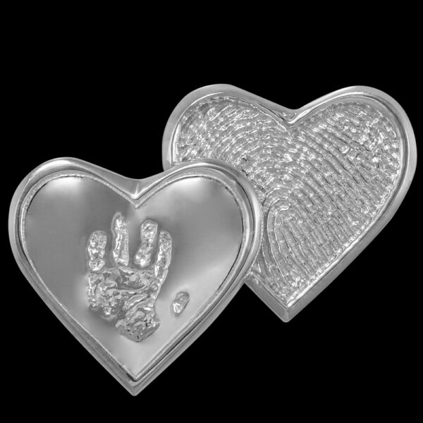 .....Silver Double Heart..... (#61)