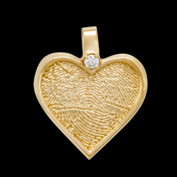 Gold Heart with Diamond (#85)