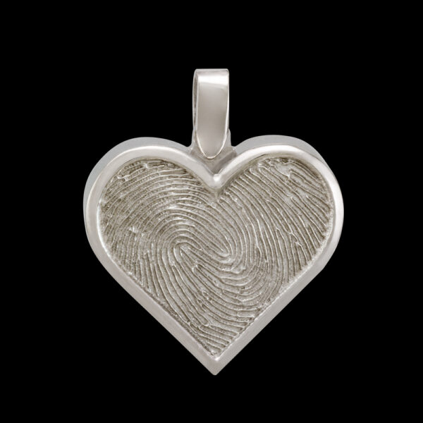 Silver Heart Cremation Pendant (#111)