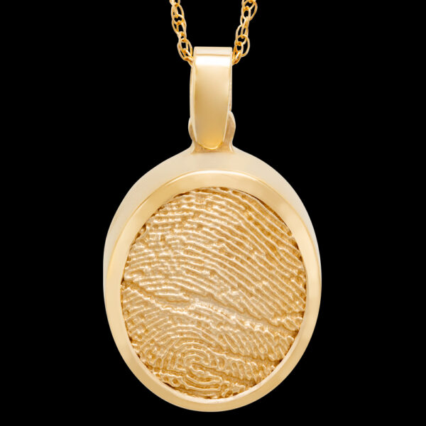 Gold Cremation Pendant with Chain (#202)