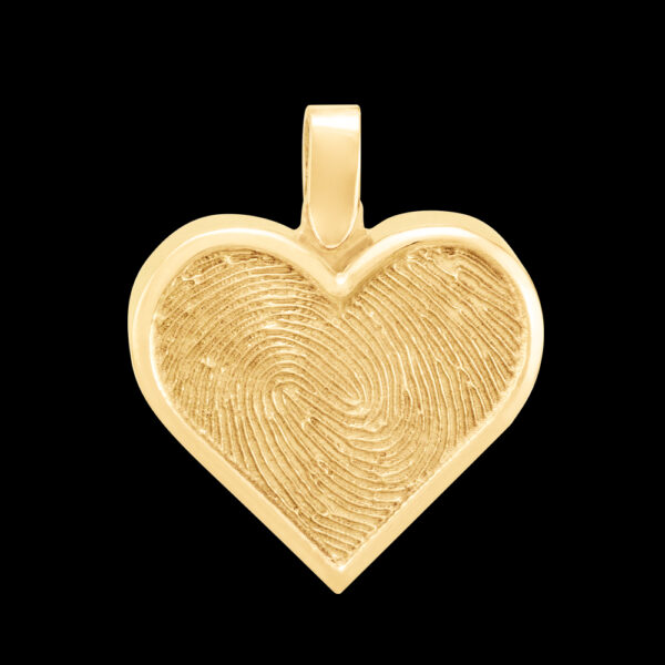 Gold Heart Cremation Pendant (#211)
