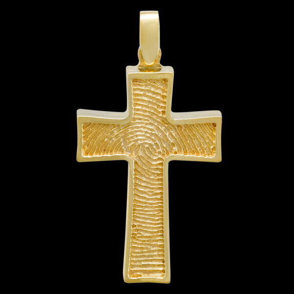 Gold Cross Cremation Pendant (#221)