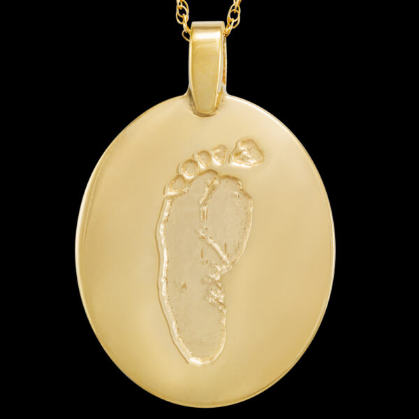 Large Gold Pendant with Chain [Child] (#22L)
